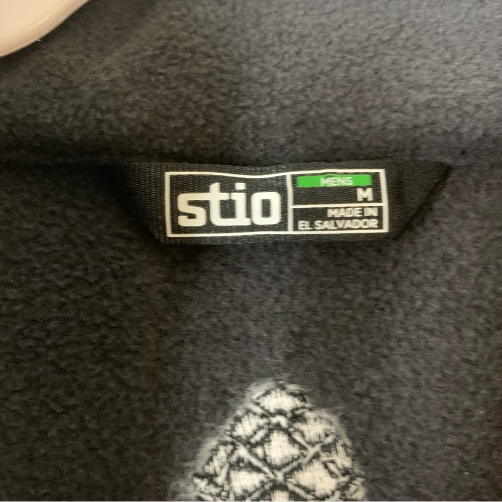 Stio Mens Black Turpin 1/4 zip fleece sweater M - Picture 8 of 12
